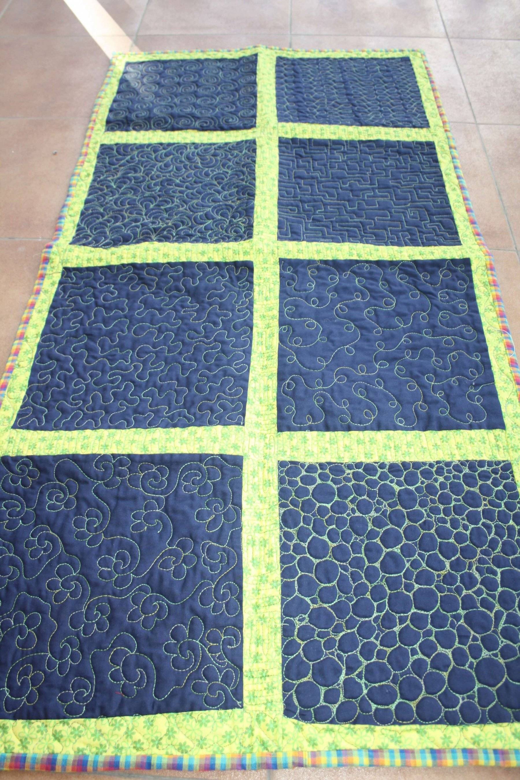 Muestrario completo del curso de acolchado libre